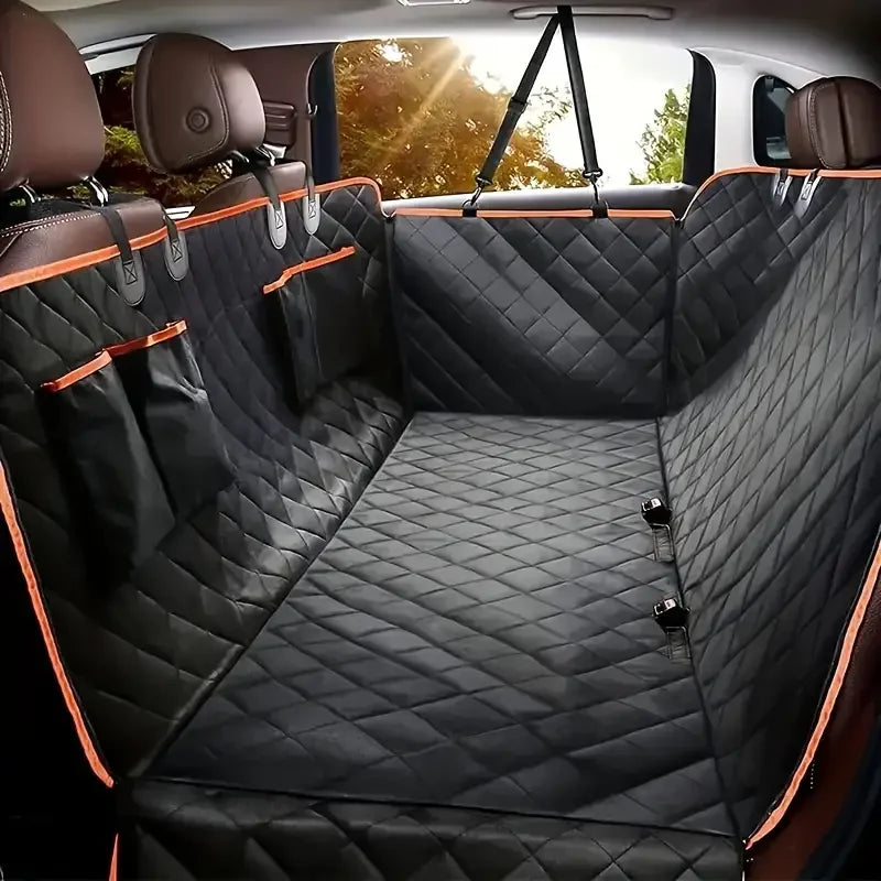 Waterproof Dog Car Seat Cover for Back Seat – Non-Slip Pet Hammock, Scratch-Resistant Protector for Cars, SUVs & Trucks