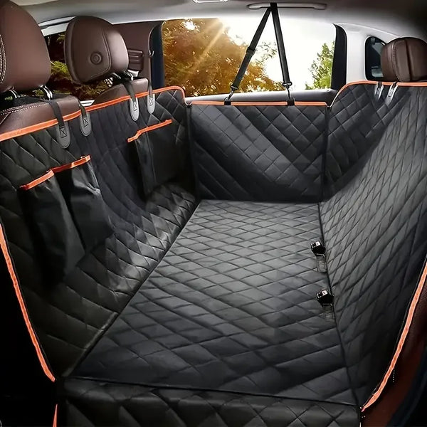 Waterproof Dog Car Seat Cover for Back Seat – Non-Slip Pet Hammock, Scratch-Resistant Protector for Cars, SUVs & Trucks