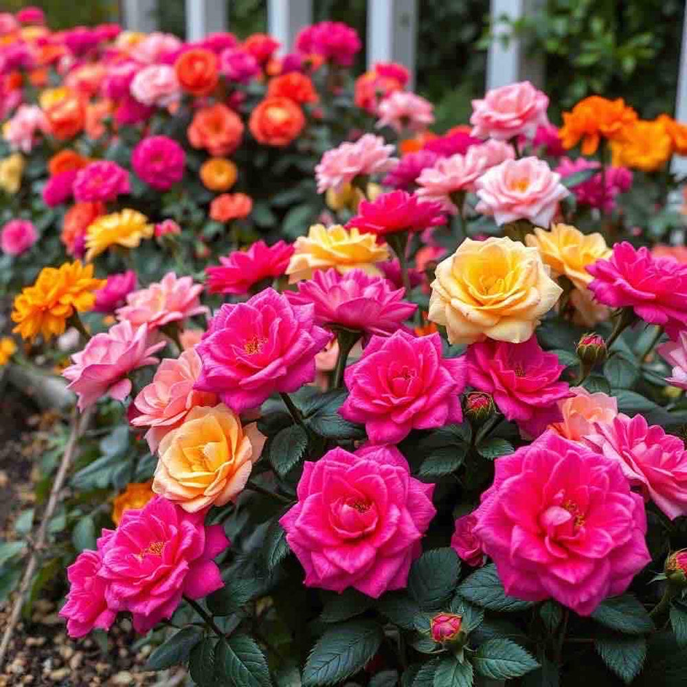 200 Moss Rose Flower Seeds (Portulaca Grandiflora) – Double Mix Color Blooming Annual Flowers for Garden, Pots & Outdoor Landscaping