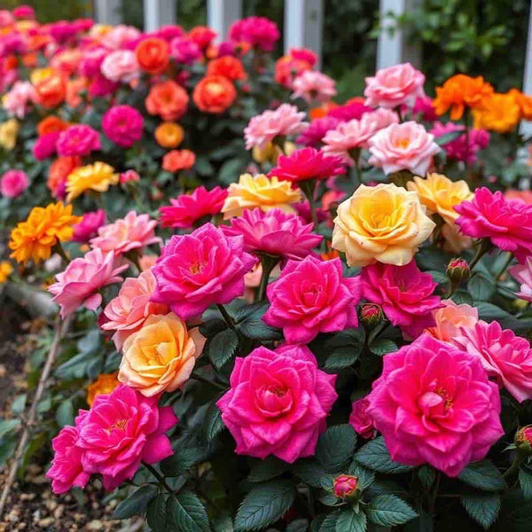 200 Moss Rose Flower Seeds (Portulaca Grandiflora) – Double Mix Color Blooming Annual Flowers for Garden, Pots & Outdoor Landscaping